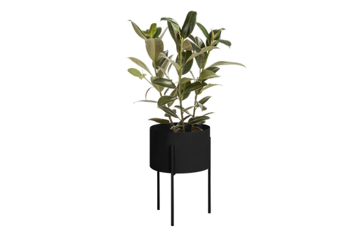 noo.ma MAKI Bloempot - breed - Vulcano Black - vtwonen shop