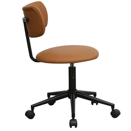Furnhouse bureaustoel Roxy - Cognacbruin - Kunstleer - 57x56x74