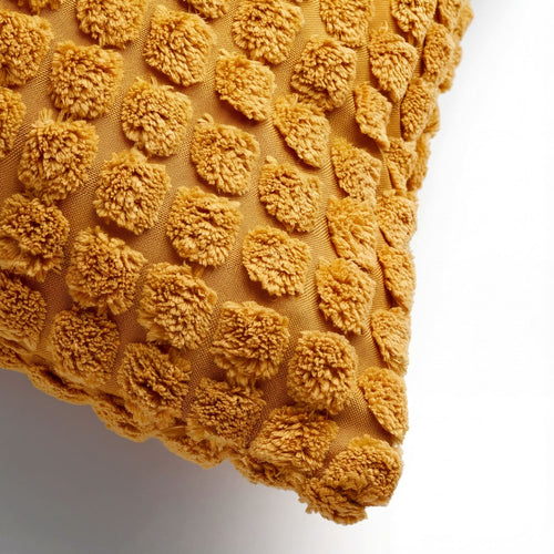 ROME - kussenhoes 45x45 cm - effen kleur - 3D-structuur - Golden Glow - geel