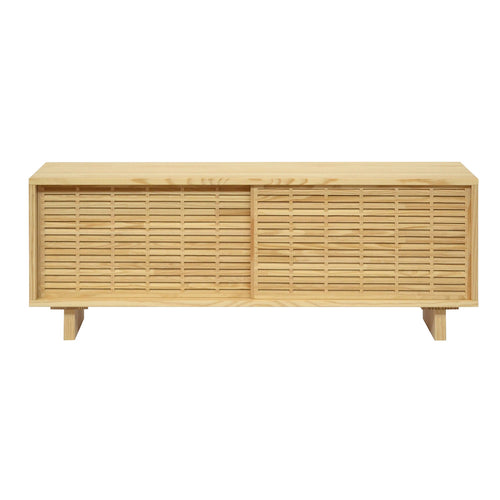 Naan Furniture TV meubel Moraira - Natuurlijk grenen gelakt - 120 cm - vtwonen shop