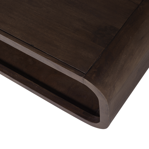 WOOOD salontafel Kinu - Mangohout - Donkerbruin - 32x120x60