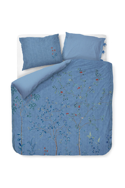 Pip Studio Dekbedovertrek Desi Garden - 260 x 200/220 cm - Blauw
