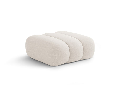 Cosmopolitan Design Poef Koge chenille lichtbeige - 95x95x40cm