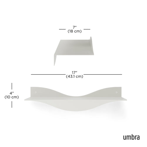 Umbra Surf wandplanken, set van 2 - vtwonen shop
