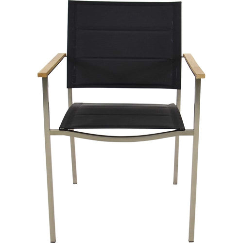 Lesli Living bistrostoel Marmaris - zwart - 55∕56x62x85cm - set van 4