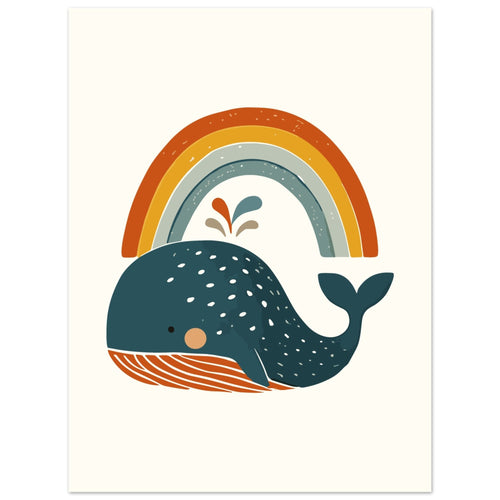 Artfulprints  Boho - Walvis   poster 30x40 cm - vtwonen shop