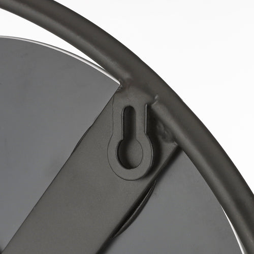 Mica Decorations Phoenix Wandspiegel - B11 x Ø39 cm - Metaal - Zwart - vtwonen shop