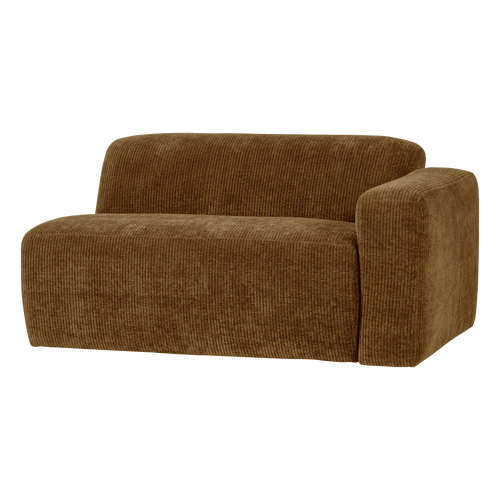 WOOOD 1,5-zits bank arm rechts Mojo Base - Rib - Honinggeel - 74x145x97