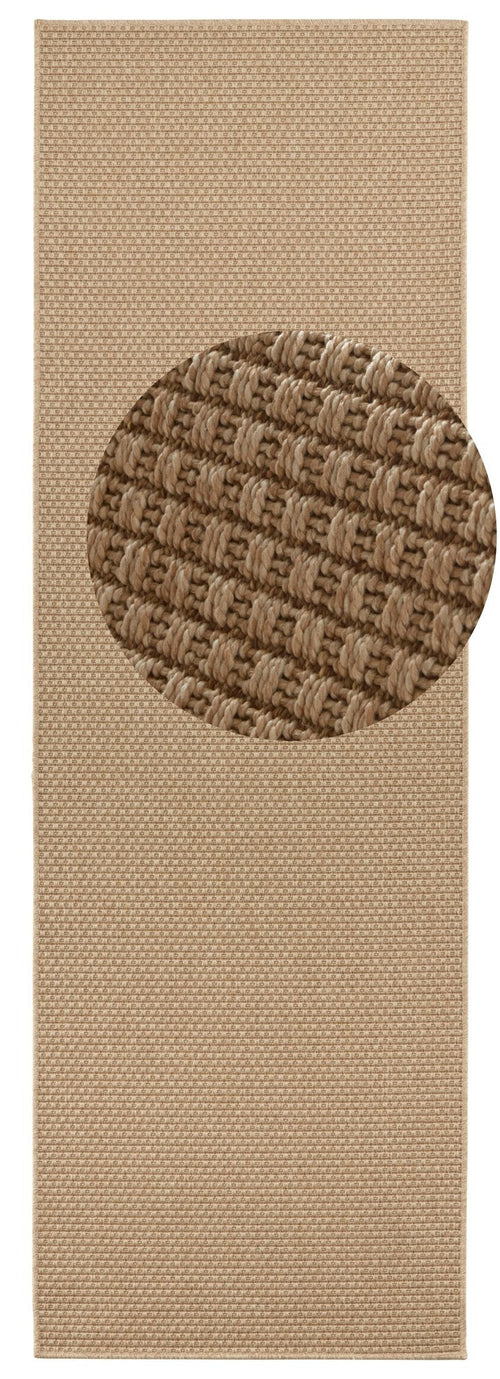 Flatwoven Runner for In & Outdoor Nature 600 in Sisal-Look 80x450 cm - vtwonen shop