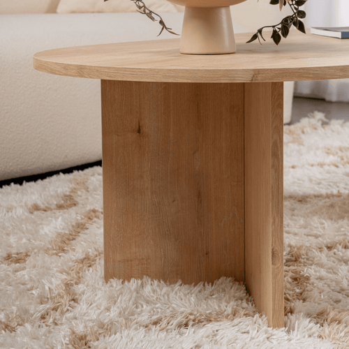 Calicosy - IRIS Ovale salontafel L119 cm - Kasjmier - 60x119x39,8 cm