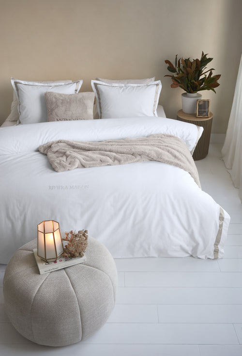 Rivièra Maison Dekbedovertrek Whisper - 200 x 200/220 cm - Wit