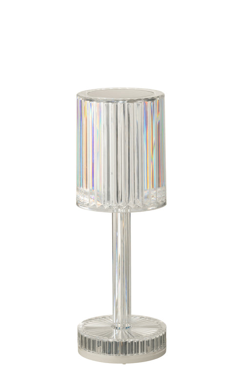 J-Line tafellamp Dimbaar - polyester - transparant