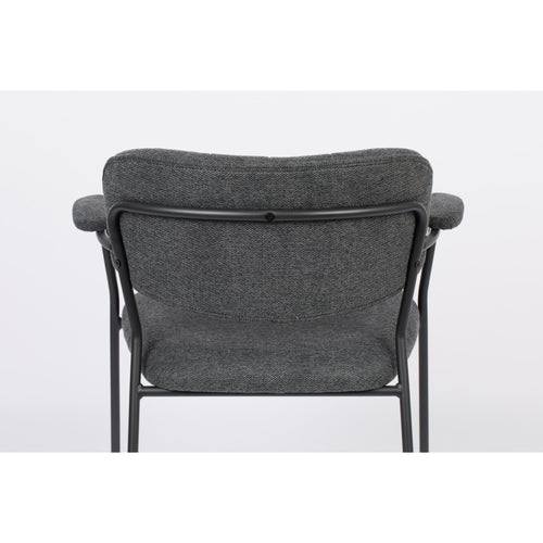 Housecraft Living Jolien Eetkamerstoelen armleuning Zwart/Donkergrijs - Set van 2 - vtwonen shop