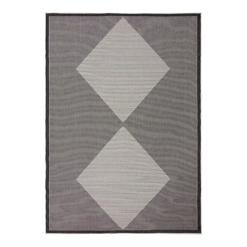 Buitenkleed Kite - Zwart/Wit - dubbelzijdig - EVA Interior - 160 x 230 cm - vtwonen shop