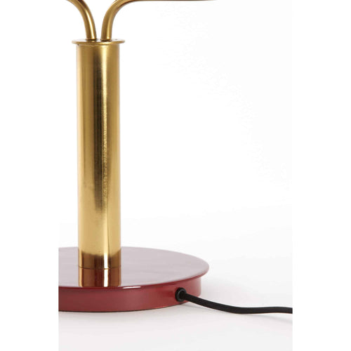 Light & Living tafellamp Ayer - rood - 37x14x43cm