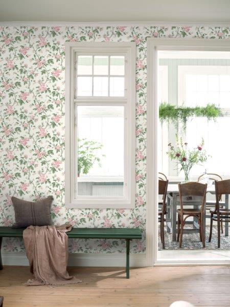 Borastapeter behang rozen roze - 53 cm x 10.05 m - 660417 - vtwonen shop