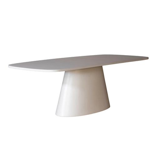 DÉJA Living Eettafel Falun - Deens Ovaal Beige Eco Composiet - 240cm - vtwonen shop