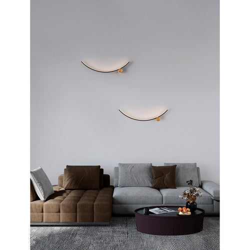 Nova Luce KIMA Geïntegreerde LED-wandlamp Sandy Black, gouden LED 14W 880lm 3000K