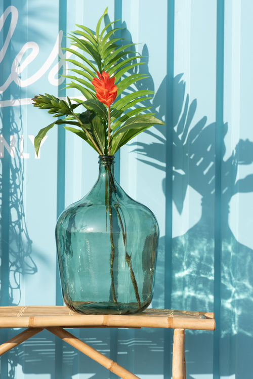 J-Line vaas Karaf - glas - groen - large - Ø 37 cm - vtwonen shop