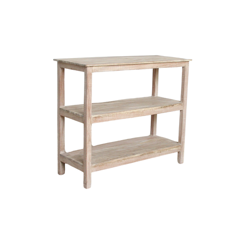 Limewash schoenenrek - FSC gerecycled hout - 90x35x76 cm