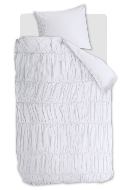 Rivièra Maison Dekbedovertrek Ruffle - 140 x 200/220 cm - Wit
