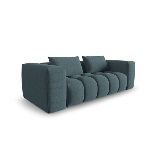 Cosmopolitan Design - Modulaire bank Verona 3-zits, structurele stof lichtblauw - 85x200x70cm