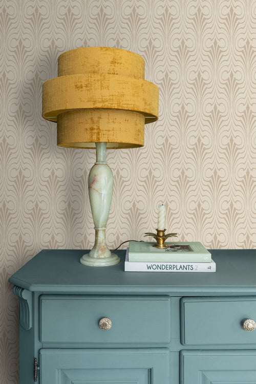 ESTAhome behang grafische vorm beige - 50 x 900 cm - 139634 - vtwonen shop