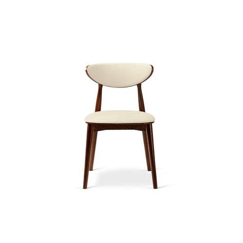 Set van 2 fluwelen stoelen Rina flueel ivoor - 48x47.5x79cm