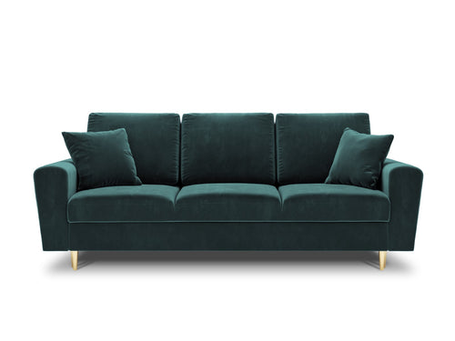 Cosmopolitan Design Slaapbank met opbergdoos Kyoto 3-zits, flueel, olie - 100x235x88cm