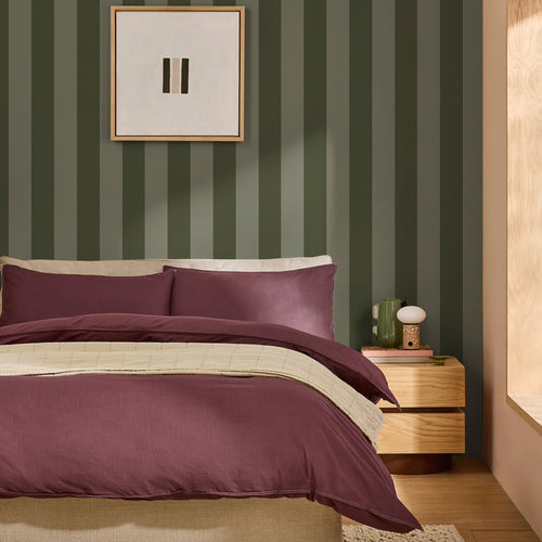 MADE Behang Demi Moss Wide Stripe (Groen) 10mx52cm