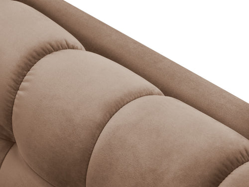 Cosmopolitan Design Bank Bali 2-zits, flueel, beige - 96x152x75cm