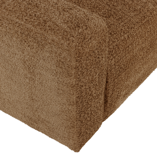 WOOOD 2-zits bank arm links Mojo Base - Wollig - Honinggeel - 74x185x97