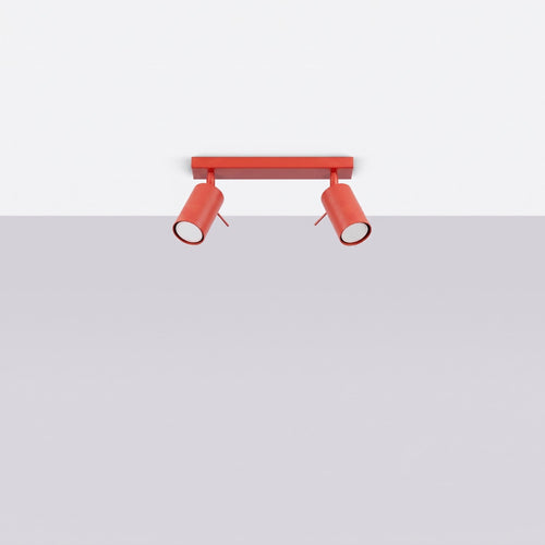 Sollux Lighting Plafondlamp RING 2 rood - 30x6x16cm