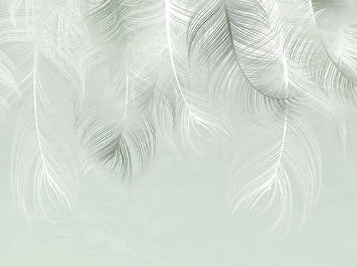 Sanders & Sanders fotobehang veren lichtgroen - 375 x 270 cm - 600973