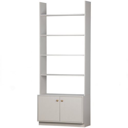 WOOOD boekenkast Madu - Grenen - Wolkengrijs - 200x80x35 - vtwonen shop