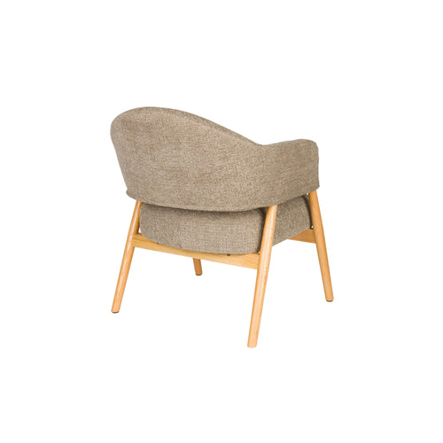 Housecraft Living Indy Fauteuil met armleuning Donker bruin/ donker Beige - vtwonen shop