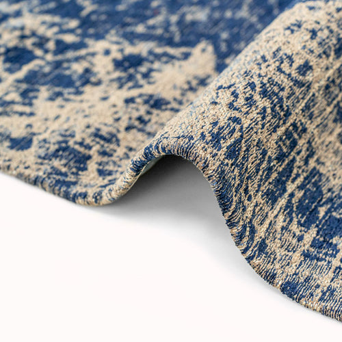 Louis De Poortere binnen & buiten machinewasbaar vloerkleed Mad Men Cracks van 70% gerecycled PET - blauw - 140x200cm