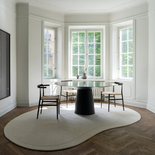 Vloerkleed Layered Residue Bone White Wool Rug 235x350 cm - vtwonen shop