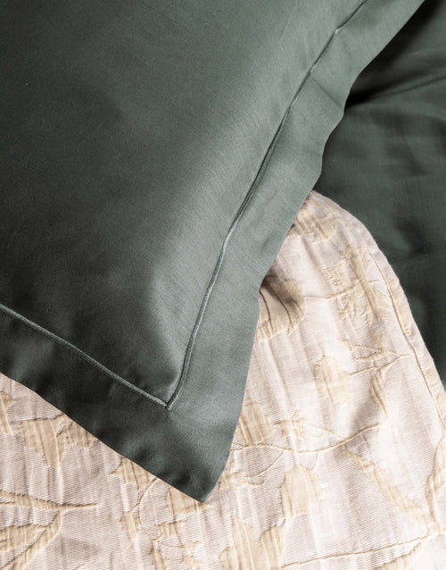 Essenza Aziza dekbedovertrek - Lits-Jumeaux - 240x200/220 cm - Balsam green