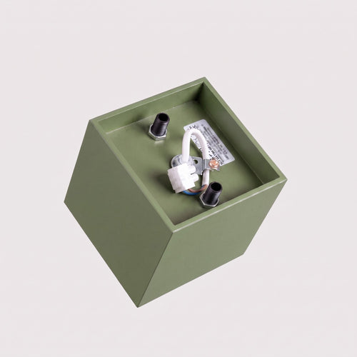 Sollux Lighting Plafondlamp QUAD 1 olijfgroen - 10x10x10cm