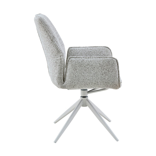 Starfurn eetkamerstoel Hera - grijs - 63x63x83cm - Set van 2