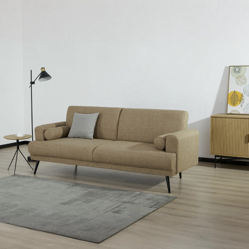 Giga Meubel Slaapbank Jason - Taupe Stof - 209x91x85cm