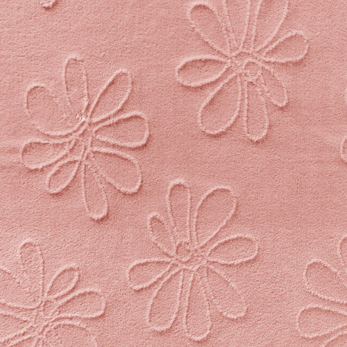 BLENDA - plaid 150x200 cm - bloemenreliëf - Rose Tan - roze