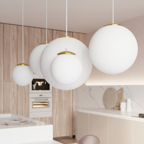 Sollux Lighting Hanglamp UGO 20 goudkleurig - 20x20x110cm