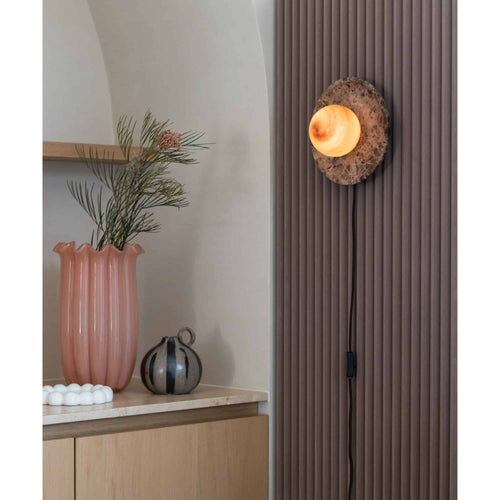 it's about RoMi wandlamp Tivoli - bruin - Ø25cm