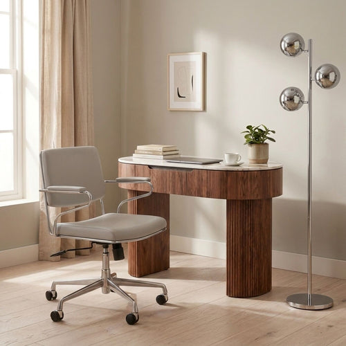 Kare Design Draaibare Bureaustoel Dottore grijs