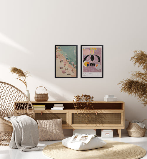 Zwarte lijst met kader 40x30 Eclectic 2 - vtwonen shop