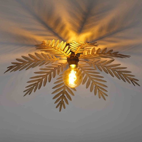 Ylumen plafondlamp Palm - 1 lichts - 65  x 10   cm - goud bruin - vtwonen shop