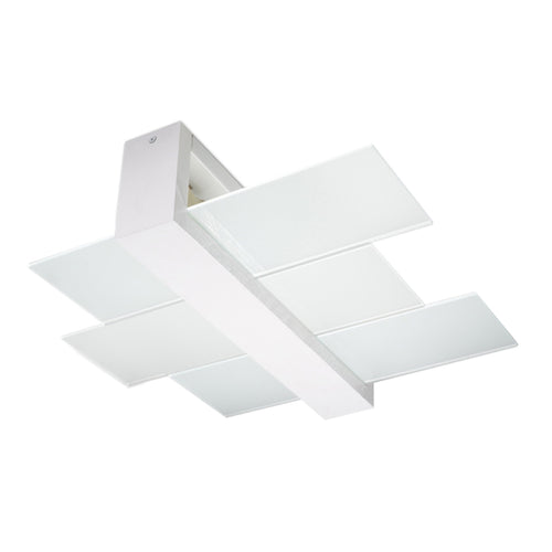 Sollux Lighting Plafondlamp FENIKS 2 wit - 43x43x12cm