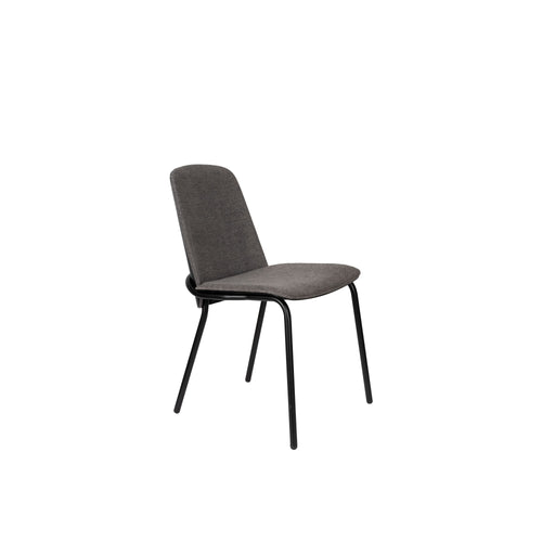 Zuiver Clip Eetkamerstoelen Zwart/Grijs - Set van 2 - vtwonen shop